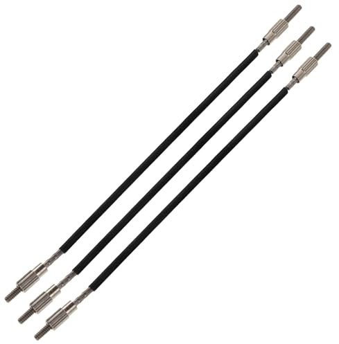 Geigen Ersatzsaiten 4/4 aus Stahldraht, 3 Stück für Violinen | Saitenhalter und Geigenzubehör, Schwarz, Ersatzteilset für 4/4 Instrumente, Drei Stück