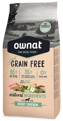 Ownat Croquettes Just sans Céréales Adult Chicken, 14 Kg