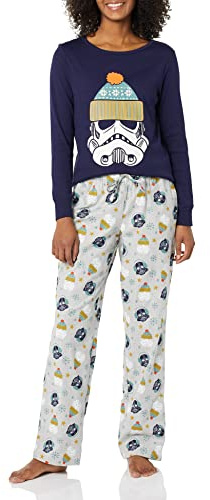 Amazon Essentials Donna Set da Notte Pigiama in Flanella