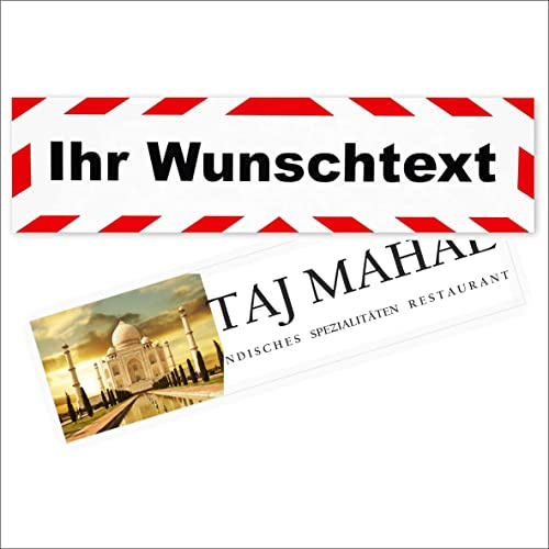 INDIGOS UG - Magnetschilder Auto mit Wunschtext - Bild - Logo - Verschiedene Größen - Magnetfolie für Auto LKW Truck Baustelle Firma individuell Bedruckt personalisiert Magnetfolie