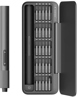 HOTO 25-in-1 Mini Electric Screwdriver, 3.7V Precision Screwdriver Set, USB-C Rechargeable, Compact Magnetic Tool for Phone, Laptop, Camera, DIY Projects, Electronics Repair