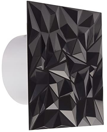Badlüfter Wohnraumlüfter Diamant Panel anthrazit Ø 100 mm Standard mit Rückstauklappe