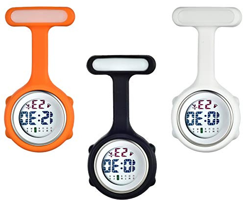 Avaner Krankenschwesteruhr Multifunktion Digital Silikon Pflegeruhr Analog Quarzwerk FOB Schwesternuhr für Damen Herren