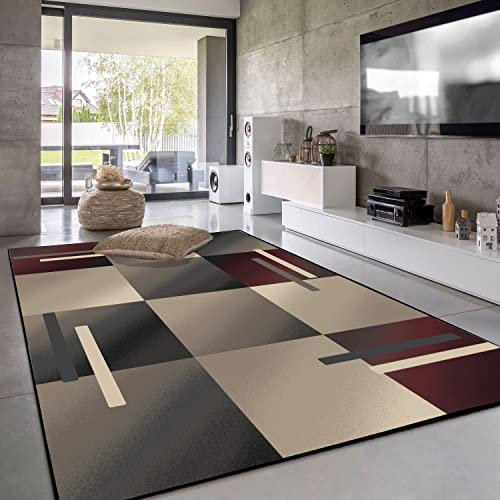 Amcerd Wolle Bettvorleger, Gemütlich, Flauschige Hochflor Teppiche, Pflegeleicht, für Schlafzimmer Sofa Boden Home Decorator - 80x340cm