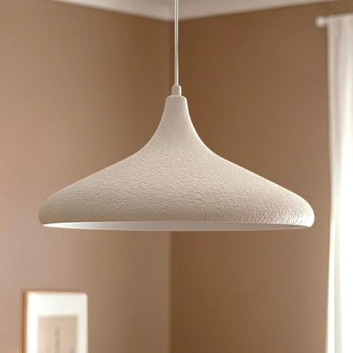 bamyum Textur Gemustert Pendellampe | Champion | Ø 35 cm Metall Hängelampe Esstisch Lampe E27 Hängeleuchte Schlafzimmerlampe Wohnzimmerlampe…