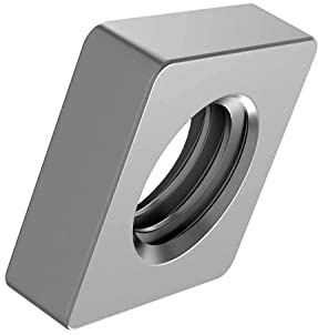 50 Stück - M3 - Vierkantmutter Quadratmutter VERZINKT DIN 562 Einlegmutter niedrige Form (Flach) 3 mm DewTec