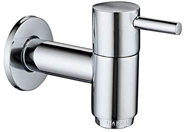 Klassische Küchenarmaturen Messing Chrom Silber poliert Badarmatur Einhand-Einloch-Waschtischarmaturen heiß kalt an der Wand montiert