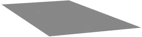 vidaXL Pool Bodentuch, Pool Bodenmatte Bodenplane, Poolunterlage Bodenschutz, Unterlegmatte für Pool Schwimmbecken, Hellgrau Polyester Geotextil
