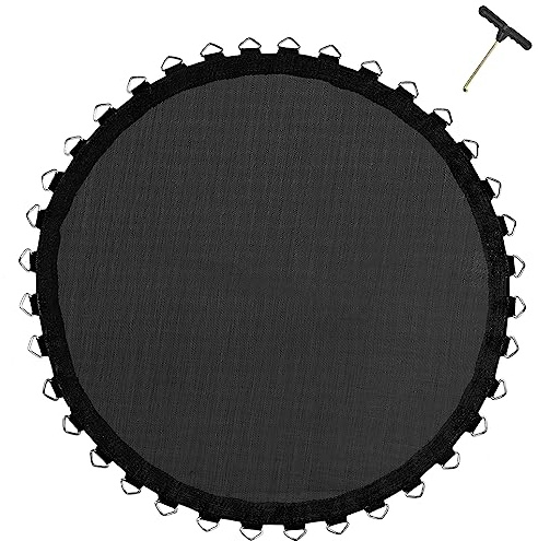 EUPXRHY Sprungtuch Trampolin Outdoor 305 244cm, Sprungmatte Trampolin Ersatzteile Ersatzteile Incl. Federspanner, Befestigung Sösen 8-Fach VernäHt, UV-Schutz, fur Federn 15.5 cm,10FT 305 cm 56 Rings