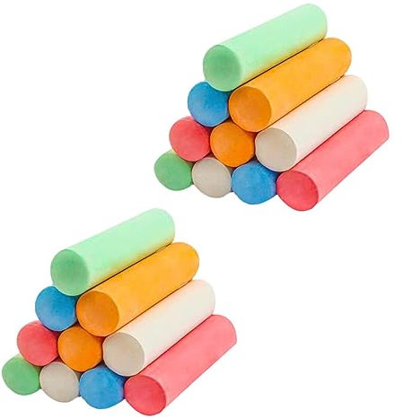 Ciieeo 20st Staubfreie Große Kreide Staubfreie Kreide Graffiti-kreide Praktische Kreiden Kreide Lehren Kreide Malen Bunte Kreiden Calciumcarbonat Und Calciumsulfat Tafel Tragbar