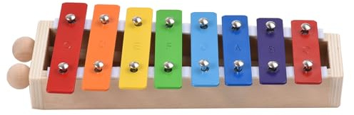 Glockenspiel Kompaktes Xylophon-Glockenspiel Mit 8 Tasten Und Holzschlägeln, Percussion-Musikinstrument (Color : 2 Mallets)