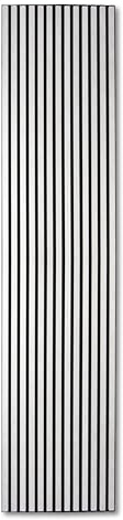 KAISER plastic® Akustikpaneele aus Filz | Farbe: weiß/schwarz | Wandpaneele im Format 240 x 60 cm | Lamellenwand auß Filz | moderne Wandverkleidung (240 x 60 cm - 2 Stk.)