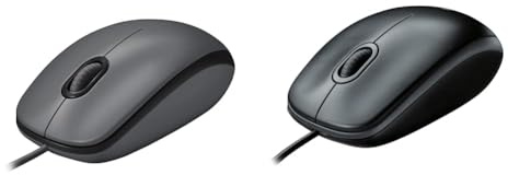 Logitech M100 Mouse 3 pulsanti Tracciamento ottico 1000 DPI, ambidestro & B100 Mouse USB Cablato, 3 Pulsanti, Rilevamento Ottico, Ambidestro, PC/Mac / ‎Laptop/Chromebook - ‎Nero