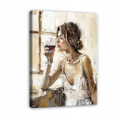WallArena Leinwand Bilder 70x100 cm | Frau, Leinwandbilder, Bild auf leinwand, Format: 70x100 cm (BxH) - einteilig auf Canvas Leinwand. Das Leinwand
