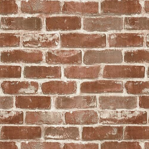 Wallbender Carta da Parati Autoadesiva Mattone Vintage Decorativo Sfondo Adesivo Vinile Rimovibile Impermeabil Finta Pietra Carta da Parati Decorativa Pellicola Adesiva per Cucina Muro