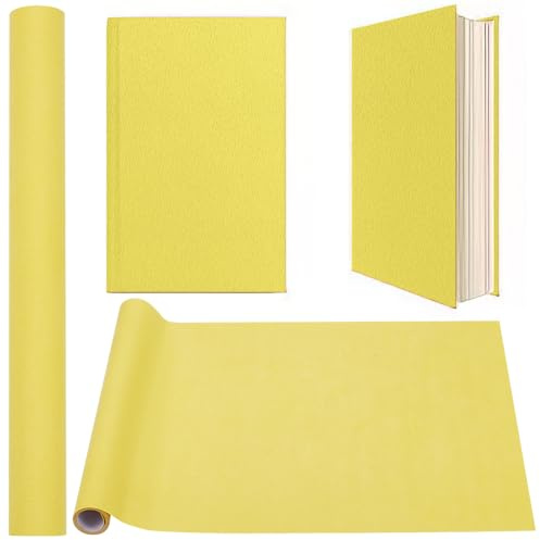 craspire 51 x 11.8 Zoll Zitronengelbes Buchtuch Bucheinband Mit Papierrücken Wildlederstoffoberfläche Buchbindertuch Für Buchbindebedarf Scrapbooking Schutzalbum DIY Bastelarbeiten Für Erwachsene