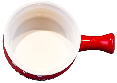 PAMINGONO Ciotola Ceramica con Manici per Zuppa e Ramen Design Elegante Perfetta per Colazioni e Dessert Adatta per Forno e Microonde