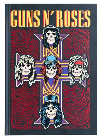 Grupo Erik Guns N Roses Notizbuch A5 Journal Tagebuch Merch Geschenke | Reisetagebuch Dotted Bullet Journal Ringbuch Mädchen und Jungen Einschulung - Notizblock A5 14,8 × 21,0 cm