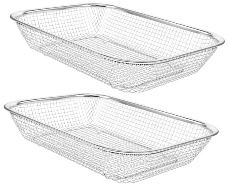 ABOOFAN 2stücke Edelstahl-geschirrkorb Für Spülmaschine Flacher Besteckkorb Mit Behälter Als Organizer Für Silberbesteck Und Zubehör Küche Leicht Zu Reinigen Installieren