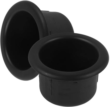 Happyyami 2 Pezzi Portabicchieri per RV e Barca da Inserti per Tazze Facile Installazione Design Elegante Materiale Compatibile con Apertura