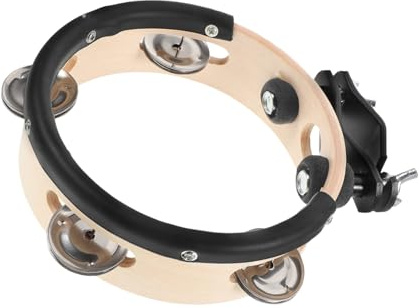 Klemmbares Hi Hat Becken Schlagzeugglocke Rund 6 Zoll 1 Stück | Holz und Metall, Einfacher Halt Am, Klarer Klang, für Schlagzeugzubehör und Percussion