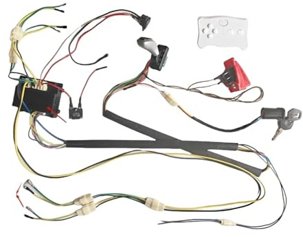 Auto elettrica per bambini ad alta potenza, 12V 24V, 4WD, auto elettrica fai da te, set di cablaggio, telecomando 2.4G, interruttore, kit di aggiornamento(12V 40A 4WD)