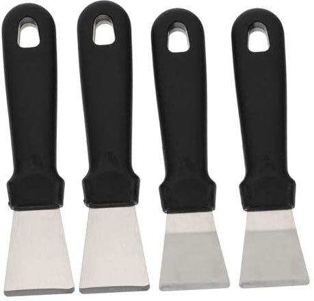 SUPVOX 4pezzi Paletta Per Ghiaccio Da Frigorifero in Acciaio Inox Raschietto Per Sbrinamento Da Frigorifero Utensile Da Cucina Paletta Dritta e Curva Per Pulire Angoli Difficili Include p
