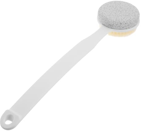 STOBAZA Fußbürste Mit Bimsstein Und Langem Ergonomischem Griff Zur Hornhautentfernung Für Zuhause Reise Und Professionelle Pediküre