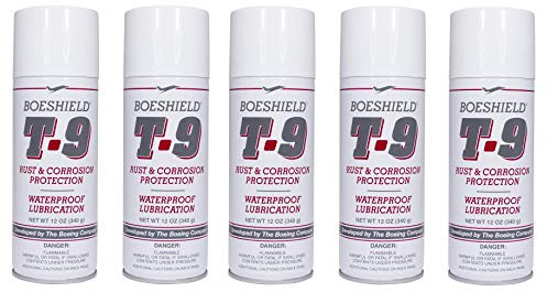 Boeshield T-9 Rust & Corrosion Protection/Inhibitor and Waterproof Lubrication, 12 oz. (5)