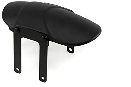 Puig 3688N Parafango anteriore in lamiera fresata in alluminio lavorato CNC con design minimalista e finitura anodizzata per protezione ed estetica, Nero