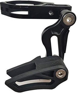 Dequate 1x MTB Fahrradkettenführung - Fahrradkettenführung Aus Aluminiumlegierung Für 31,8 Mm - 35 Mm Einstellbare Direkt Montierte Kettenführung Vom Typ E Für Gravel Mountainbike MTB Fahrrad Black
