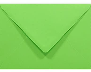 Netuno 50 Briefumschläge Grün DIN B6 12,5x17,5 cm klassisch und stilvoll | 80g Rainbow · feine grünfarbene Umschläge Farbpapier für Ostern, Frühling, Weihnachten & Einladungen
