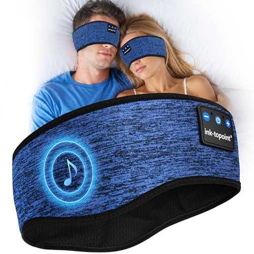 Comfortable Sleep Headphones, Sleep Headband Headphones for Side Sleepers | 16H Playtime Wireless Sport Headband with Bluetooth 5.4 & Ultra Thin Speakers for Sleeping, Running, Yoga, Travel, Nap