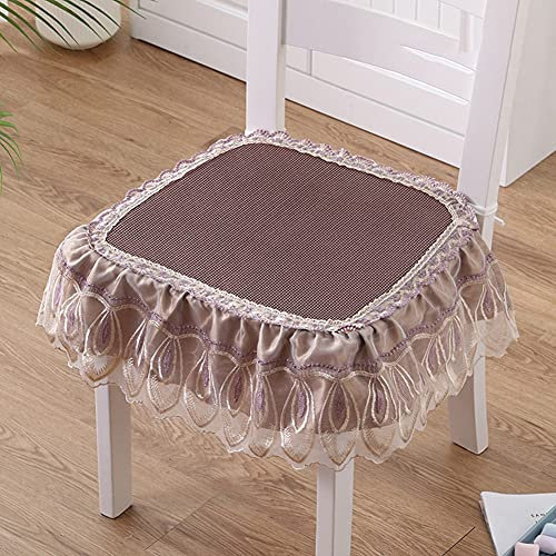 Pastorale Küche Sitzkissen Waschbar Esszimmer Stuhlauflage Anti-slip Essstuhl Kissen Pad Komfortabel Schaum Küche Stuhlkissen Für Schaukelstuhl Wohnzimmer Restaurant Startseite Ter-N (45x45cm)*8 pack