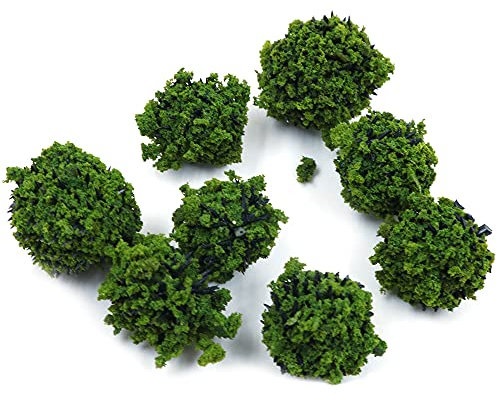 Tiardey 40 PCS Cespugli di Alberi in Miniatura Gruppi di Vegetazione Arbusti Ferrovia Erba Artificiale per Il Modello di Treno Tavolo di Sabbia Terreno di Gioco
