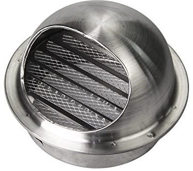SHUDONGDEN Griglia di Ventilazione A Sfera,Coperchio del Tubo di Ventilazione, Bocchetta di Ventilazione A Forma di Sfera Griglia di Ventilazione in Acciaio Inossidabile,250mm/9.84in