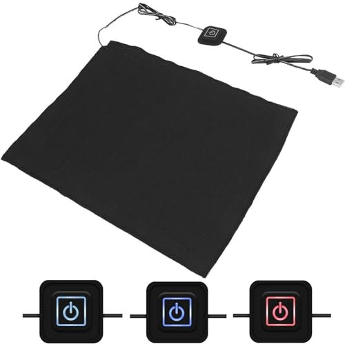 5V USB Riscaldamento in Fibra di Carbonio, Cuscinetti Riscaldanti per Terapie Calde e Fredde Pad Riscaldatore Elettrico a 3 Turni Elemento Riscaldante per Collo, Schiena, Addome, Riscaldamento Lombare