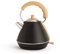 CREATE/KETTLE RETRO M/Hervidor de agua eléctrico Negro/Ebullición rápida, capacidad 1l, apagado automático, filtrado anti-cal, autoapagado, indicador de nivel de agua, Ø17,2 cm, 1200 W