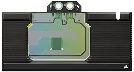 Corsair Hydro X Series XG7 RGB 4080 SUPRIM/Trio Bloc d'eau pour GPU - pour Les Cartes MSI GeForce RTX™ 4080 SUPRIM et Gaming Trio - Cuivre Nickelé - Plaque Arrière Incluse - Noir