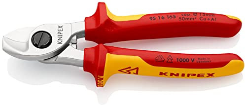 Knipex 95 16 VDE Kabelschneider 165 mm, Schneidleistung 15mm