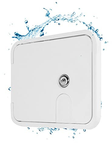 Shenrongtong Trappe Camping-Car,Pièces Rechange Accessoires Panneau d'accès pour Camping-Car RV étanche | Serrure pour convertir Une remorque Camping-Car, Un Point contrôle, Un