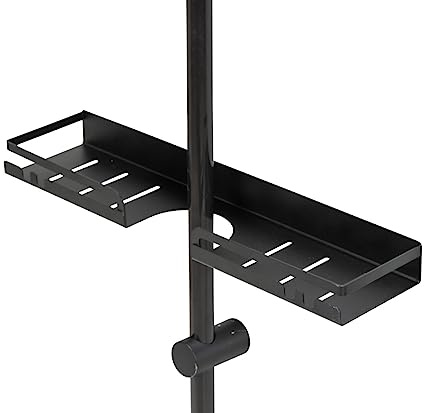 WENKO Turbo-Loc® Altarella Support de Barre de Douche Noir Taille L