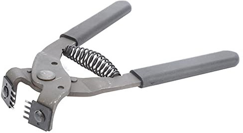 Lochzange, Lochzange, 4 Zinken, Geräuschloses Lochstanzwerkzeug für Lederhandwerk, 10 Mm Maximale Backenöffnung, 4 Mm Abstand, für Gürtel, Sättel, Hand, Locher