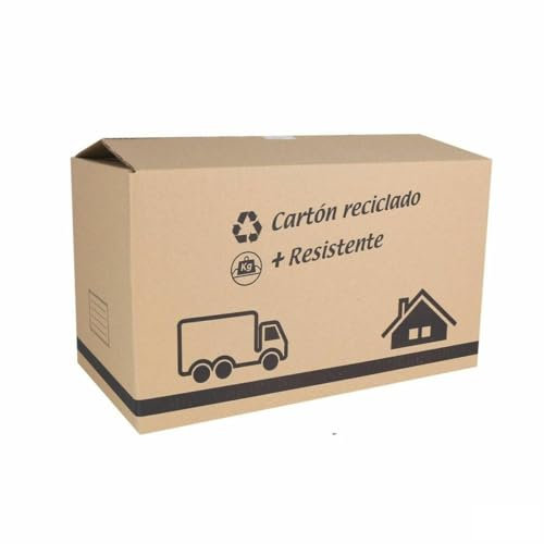 Confortime Caja de cartón para mudanza 65 x 40 x 40 cm Marrón (20 Unidades) - Marca EAN: 4899888718291