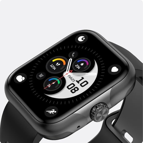 anyloop Smart Watch for Men Women Answer/Make Calls,Fitness Watch Built in GPS,1.78 AMOLED Touchscreen,Fitness Tracker with Step Counter,Heart Rate Sleep Monitor,IP68 Waterproof for Android iOS Black