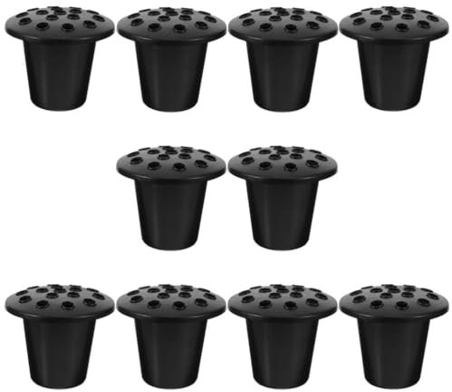 Happyyami 10stücke Kunststoff Blumenvase Für Friedhof Grabvasen Mit Löchern Urnenübertopf Als Gedenkvase Praktische Vasen Für Gräber Und Memorial Dekoration