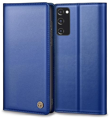Thorhülle Handyhülle für Samsung Galaxy S20 FE, Premium Lederhülle Mit Kartenfach, Standfunktion, Klappbar Flip Case, Royalblau