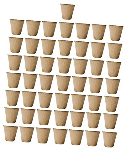 INOOMP Vasi Biodegradabili in Pasta Di Carta Per Semina e Piante Contenitori Naturali Trapiantabili Per Germogli Fioriere Ecologiche Per Orto e Giardino