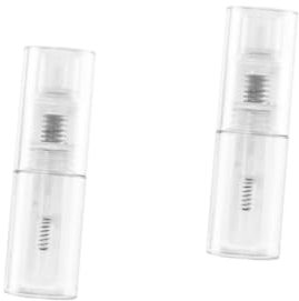 ifundom 2stücke Reise-puderflasche Tragbarer Sprühspender Für Körperpuder Auslaufsicher Mit Verriegelbarem Sprühkopf Für Unterwegs Transparentes Design Zur Einfachen Überprüfung