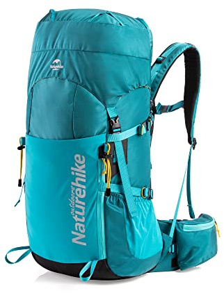 Naturehike Vandringsryggsäck på 45/55 l, för män och kvinnor, ultralätt, vattentät reseryggsäck med regnskydd för camping, vandring, bergsklättring